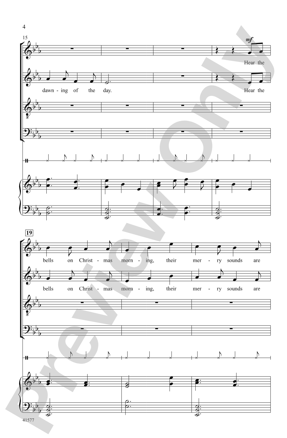 Hear the Bells: SATB Choral Octavo