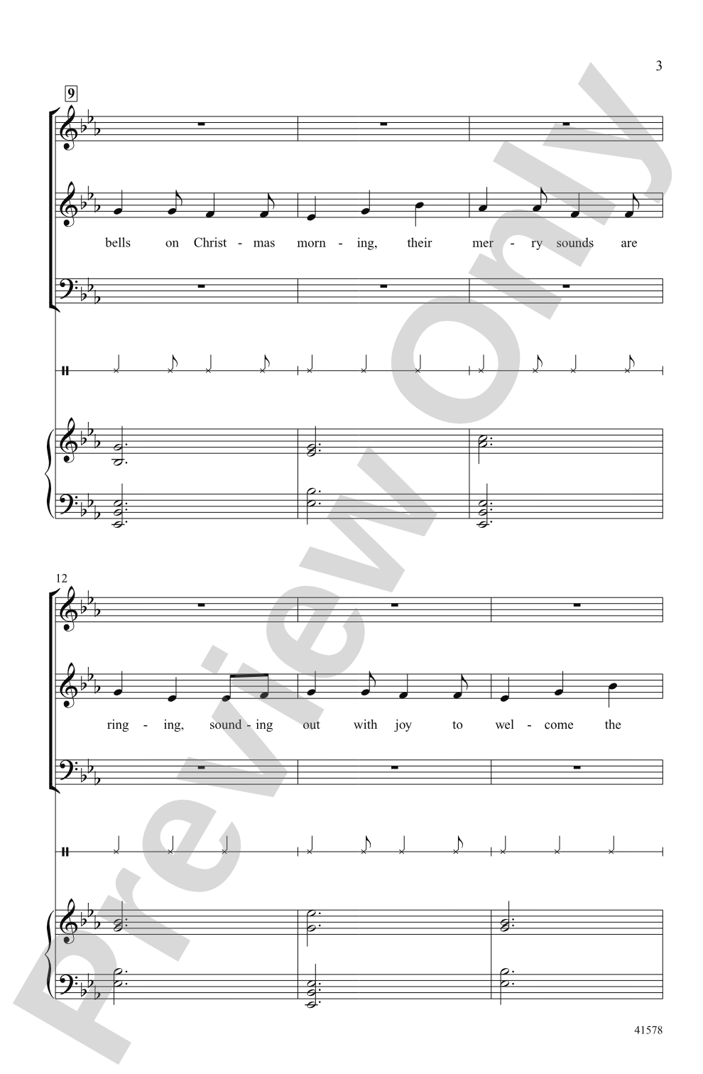 Hear the Bells: SAB Choral Octavo