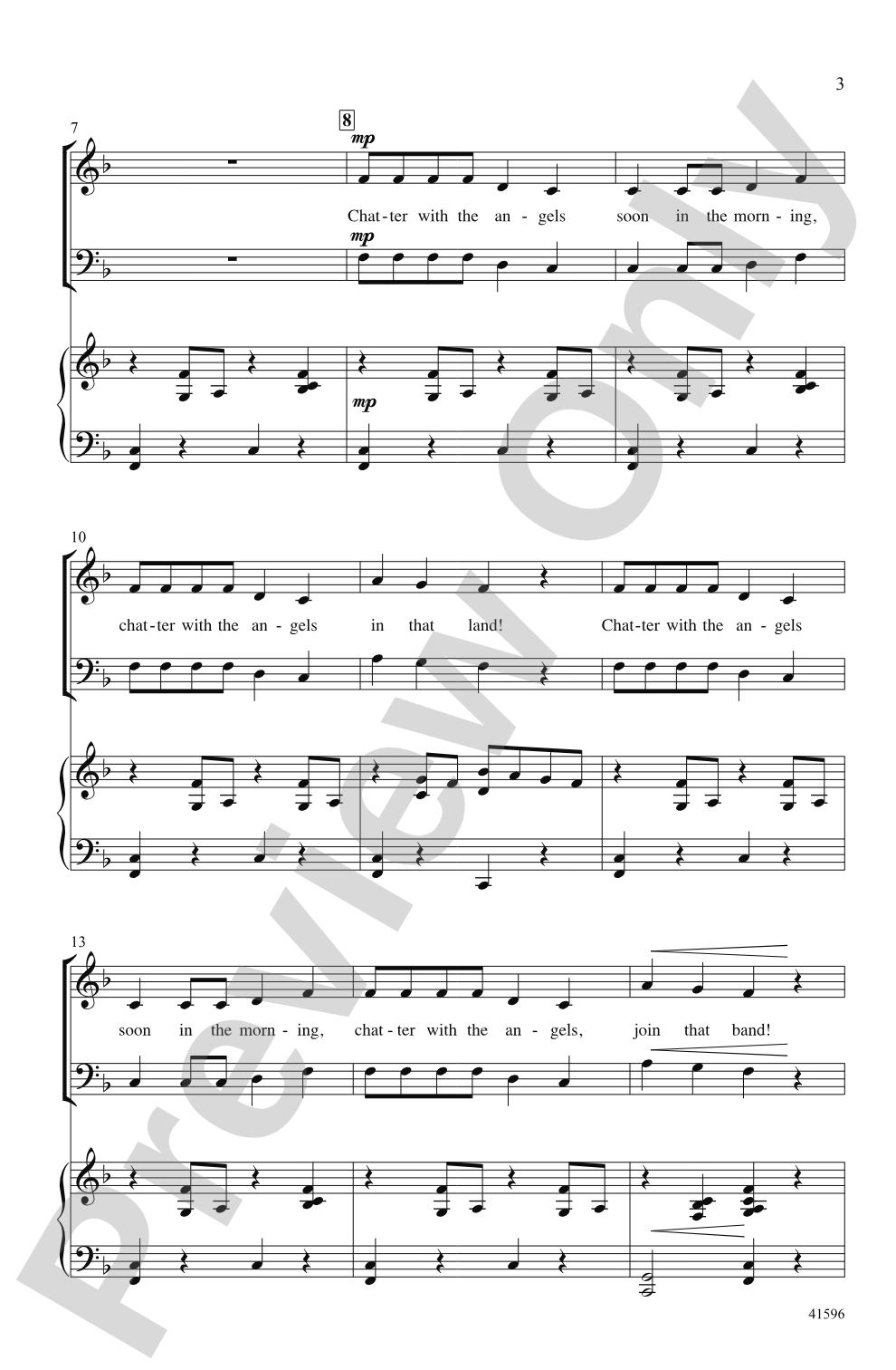 Chatter with the Angels: SATB Choral Octavo
