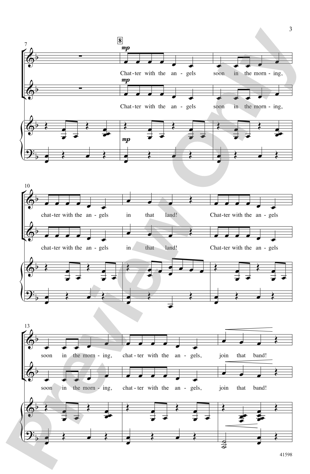 Chatter with the Angels: 2-Part Choral Octavo