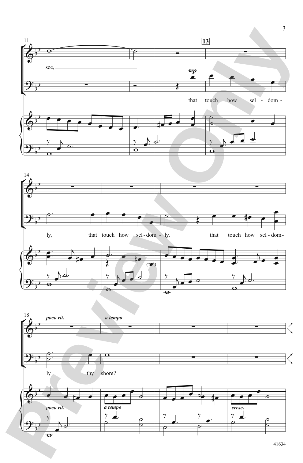 So Set Its Sun in Thee: SATB Choral Octavo