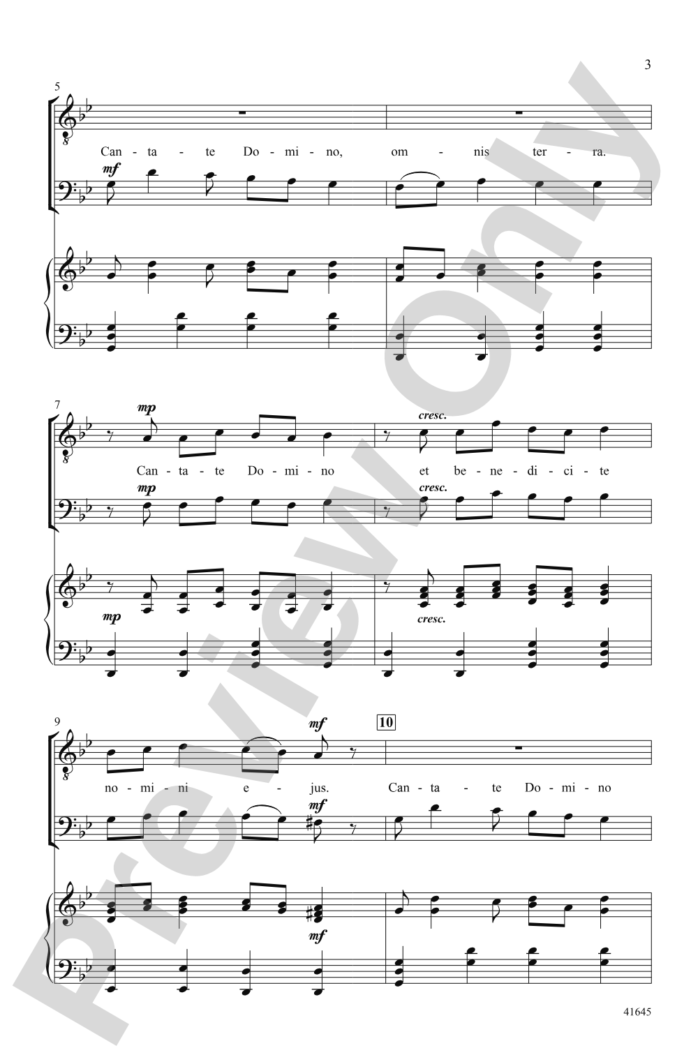 Cantate Domino: TB Choral Octavo