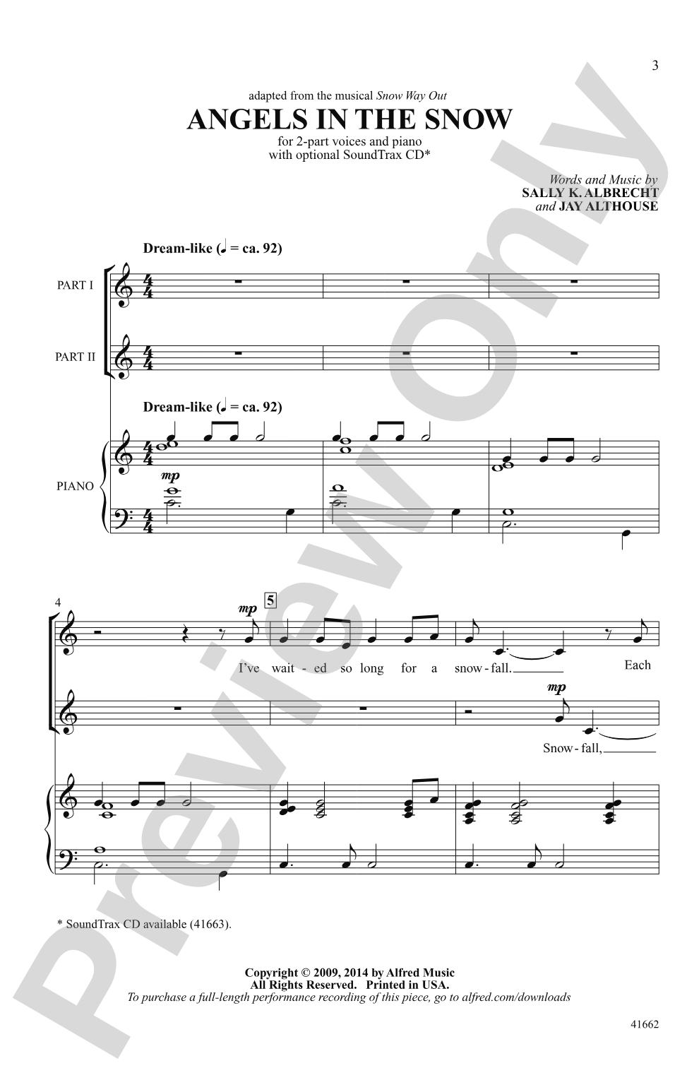 Angels in the Snow: 2-Part Choral Octavo