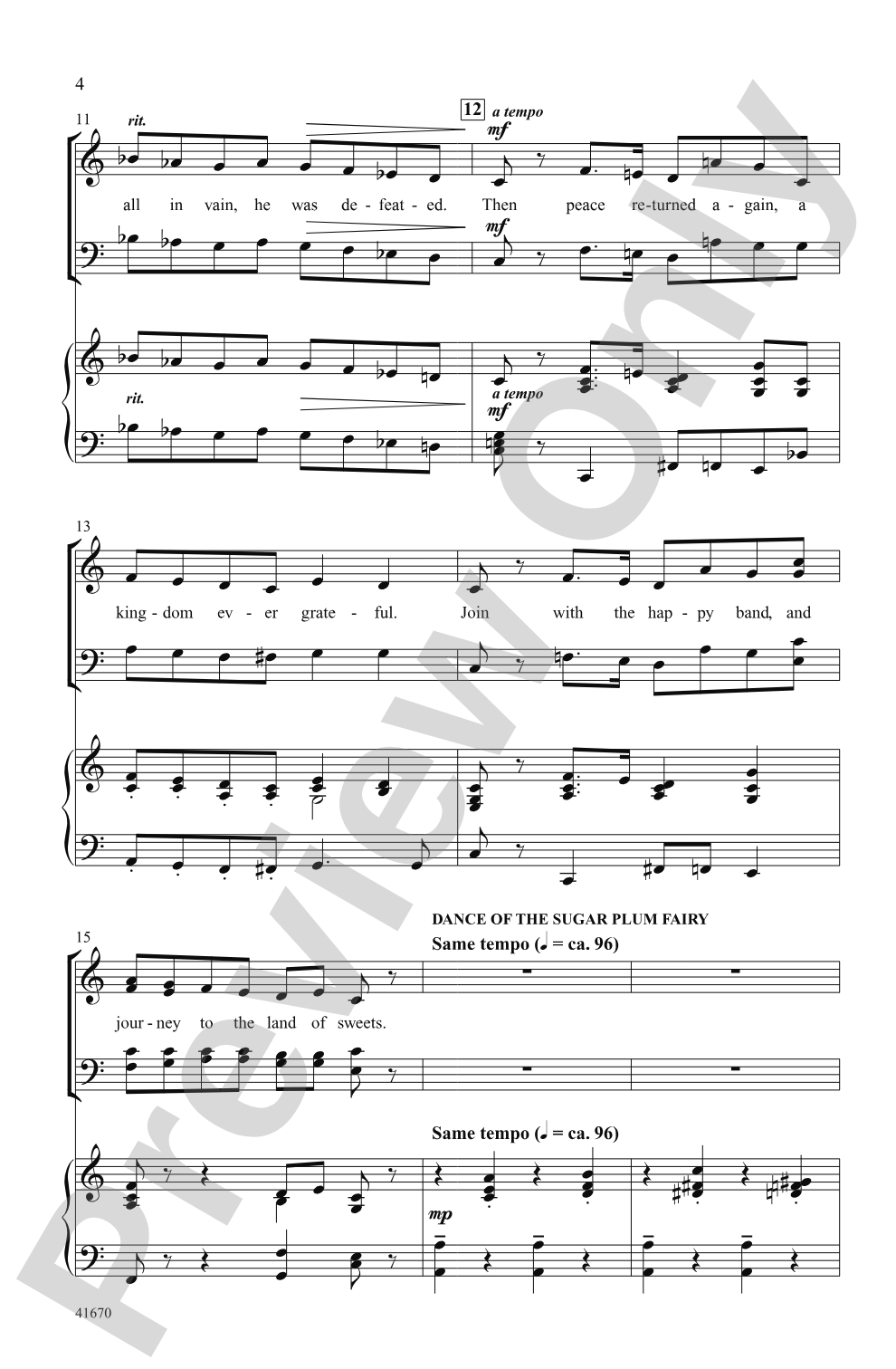 The Nutcracker... In About Three Minutes: SATB Choral Octavo