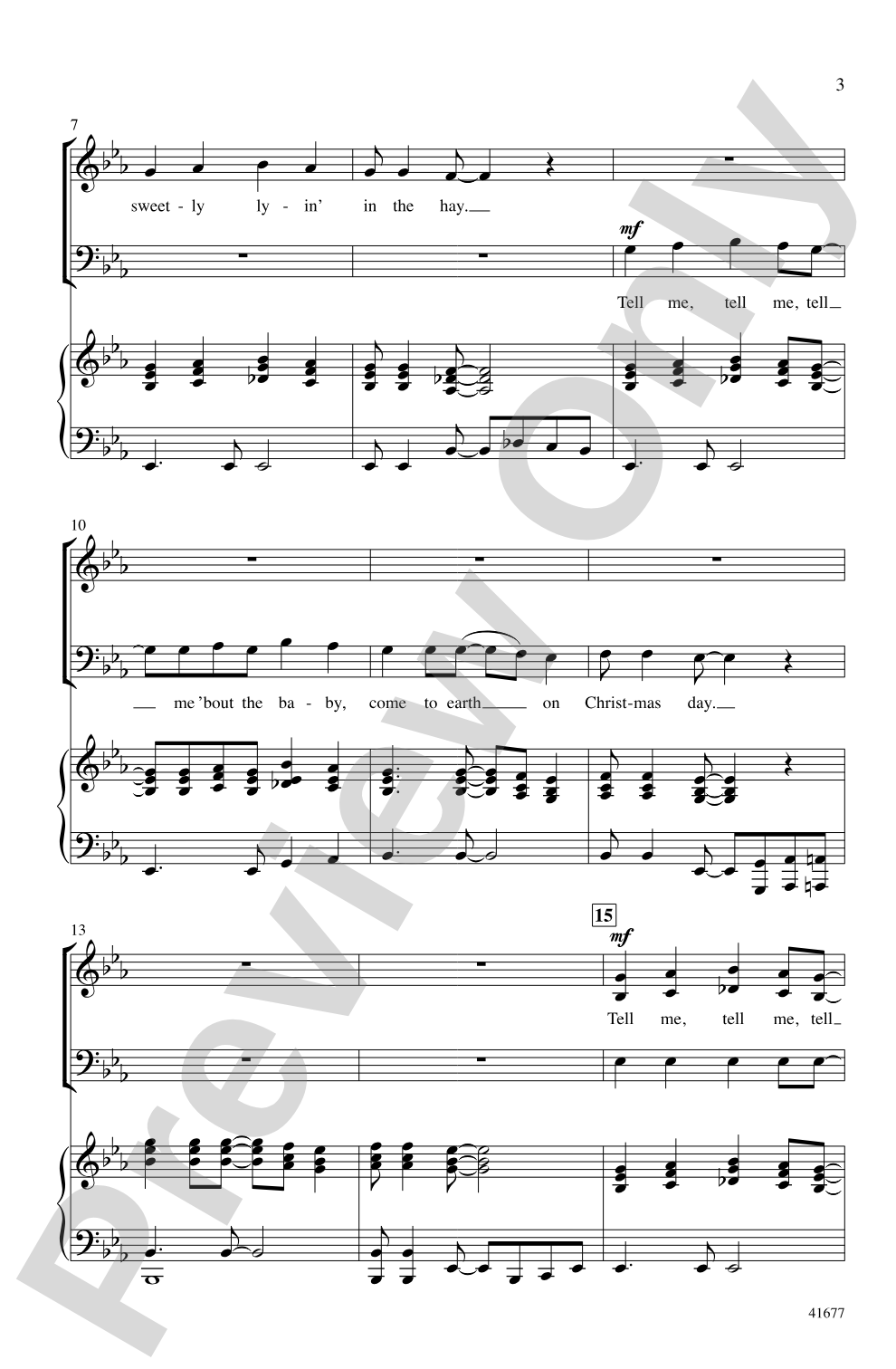 Tell Me, Tell Me!: SAB Choral Octavo