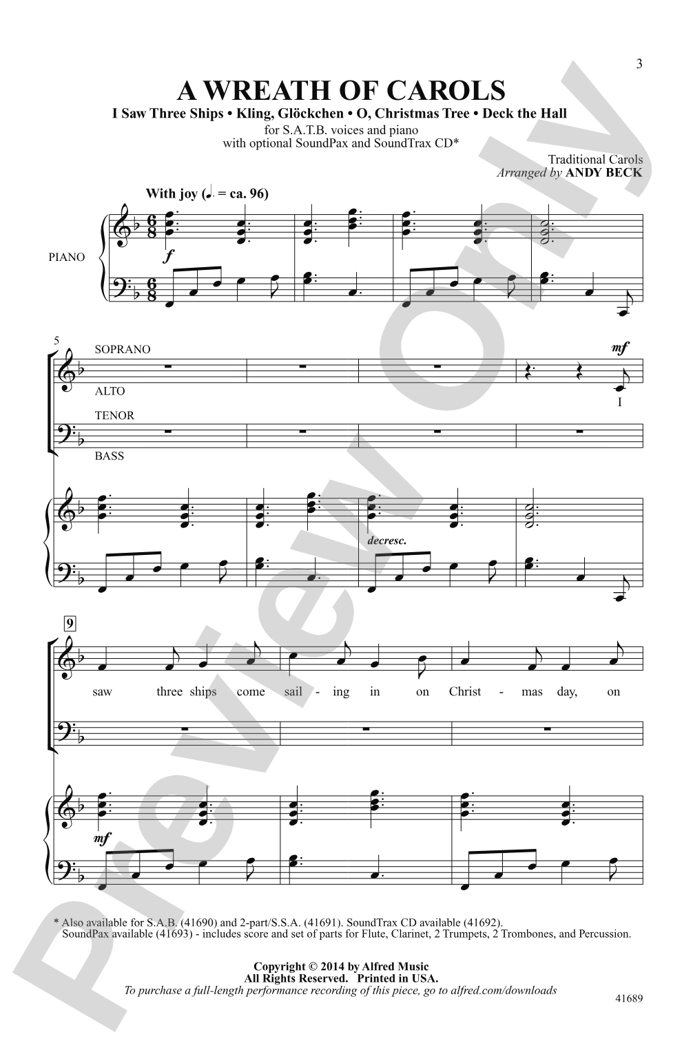 A Wreath of Carols: SATB Choral Octavo