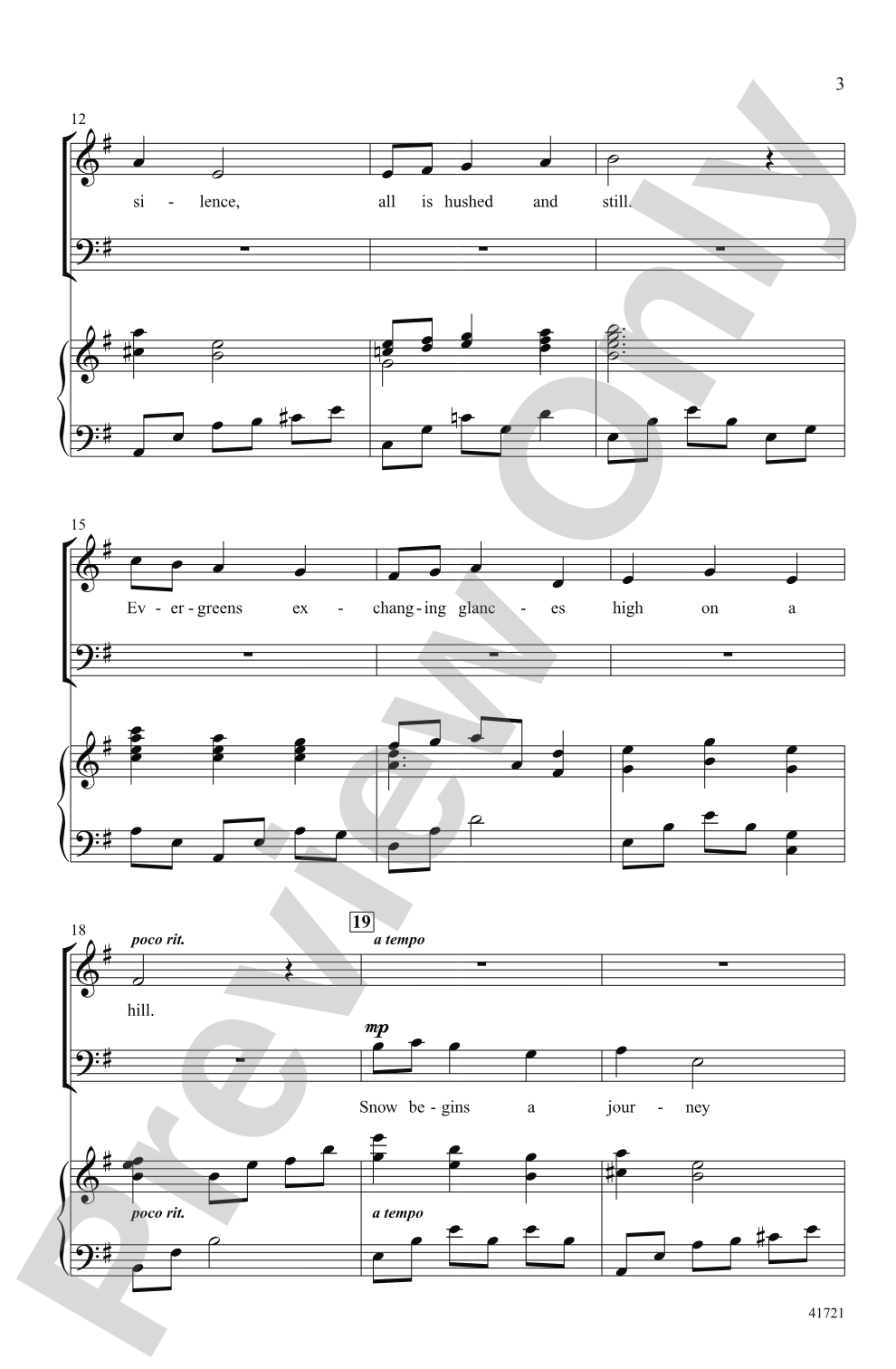 Winter Sings Her Song: SATB Choral Octavo