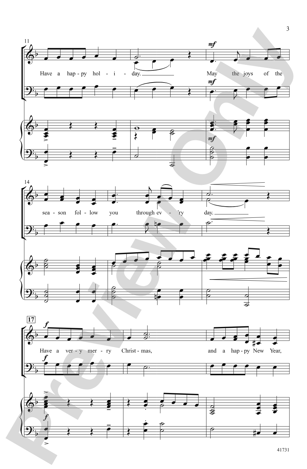 Have a Very Merry Christmas: SAB Choral Octavo
