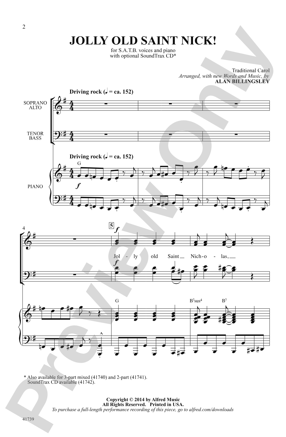 Jolly Old Saint Nick!: SATB Choral Octavo