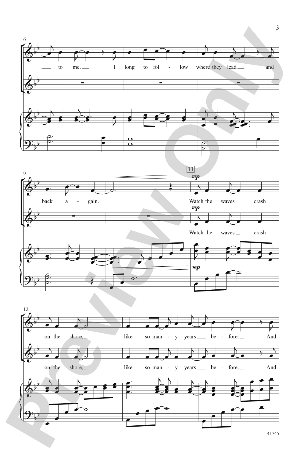Come Back to the Sea: 2-Part Choral Octavo