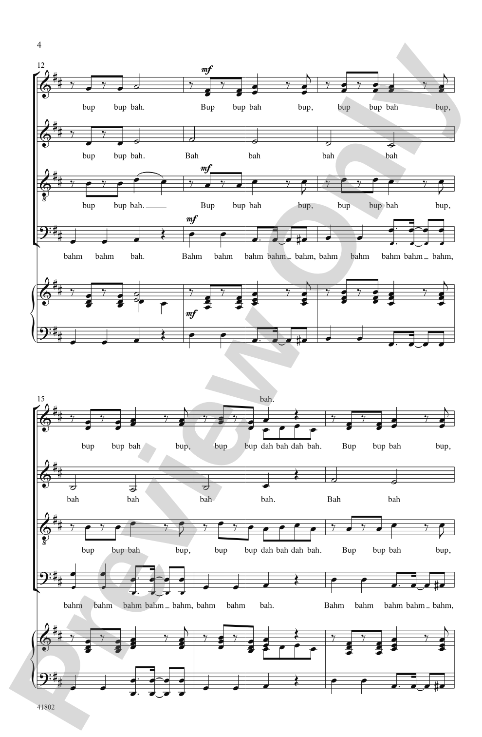Canon!: SSATB, <I>a cappella</I> Choral Octavo
