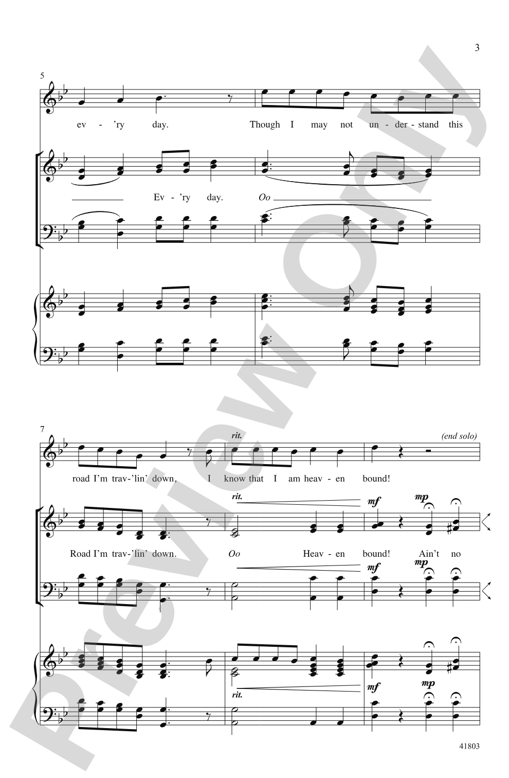 Ain't No Windin' in the Road: SATB divisi, <I>a cappella</I> Choral Octavo