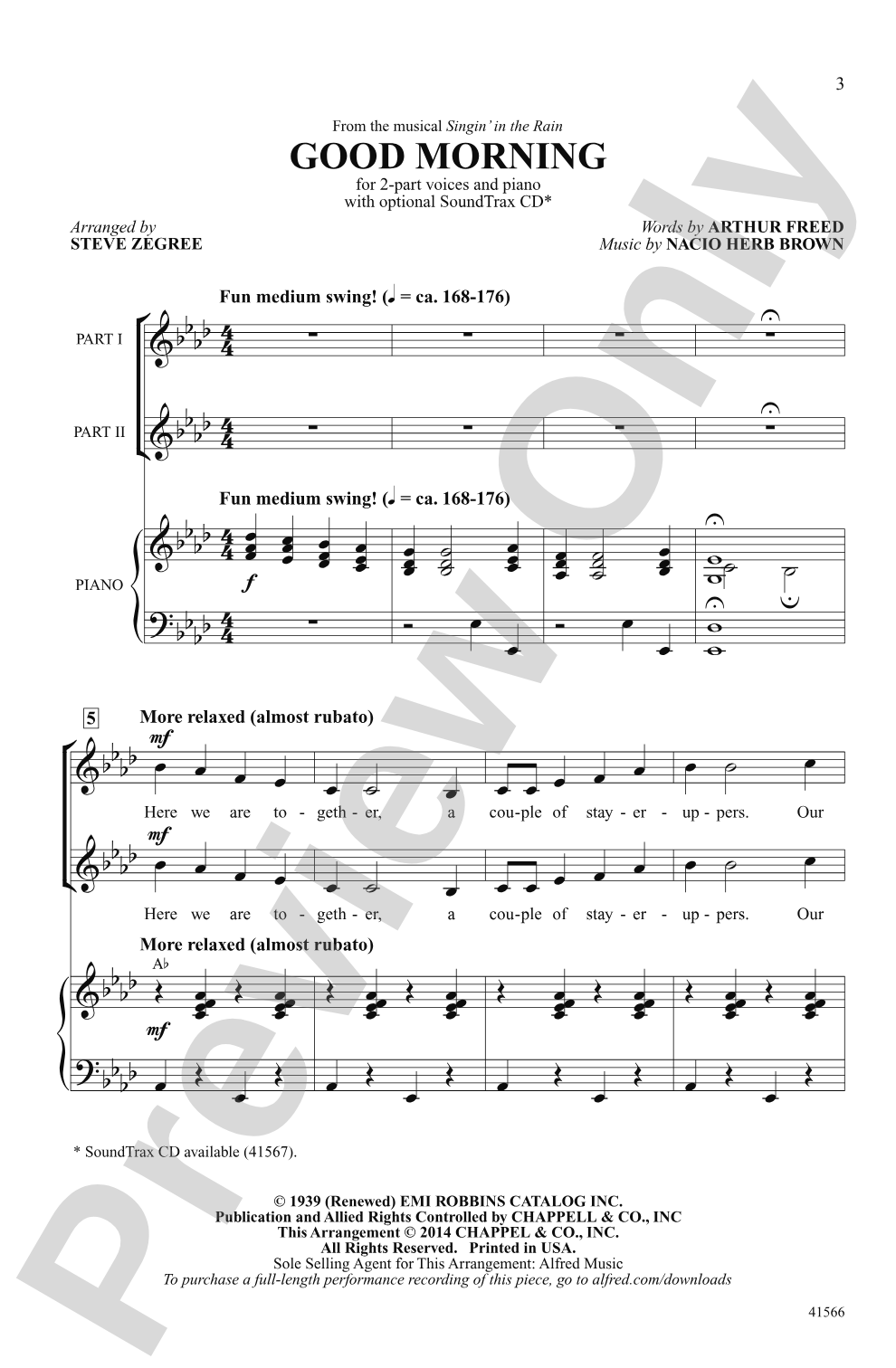Good Morning: 2-Part Choral Octavo