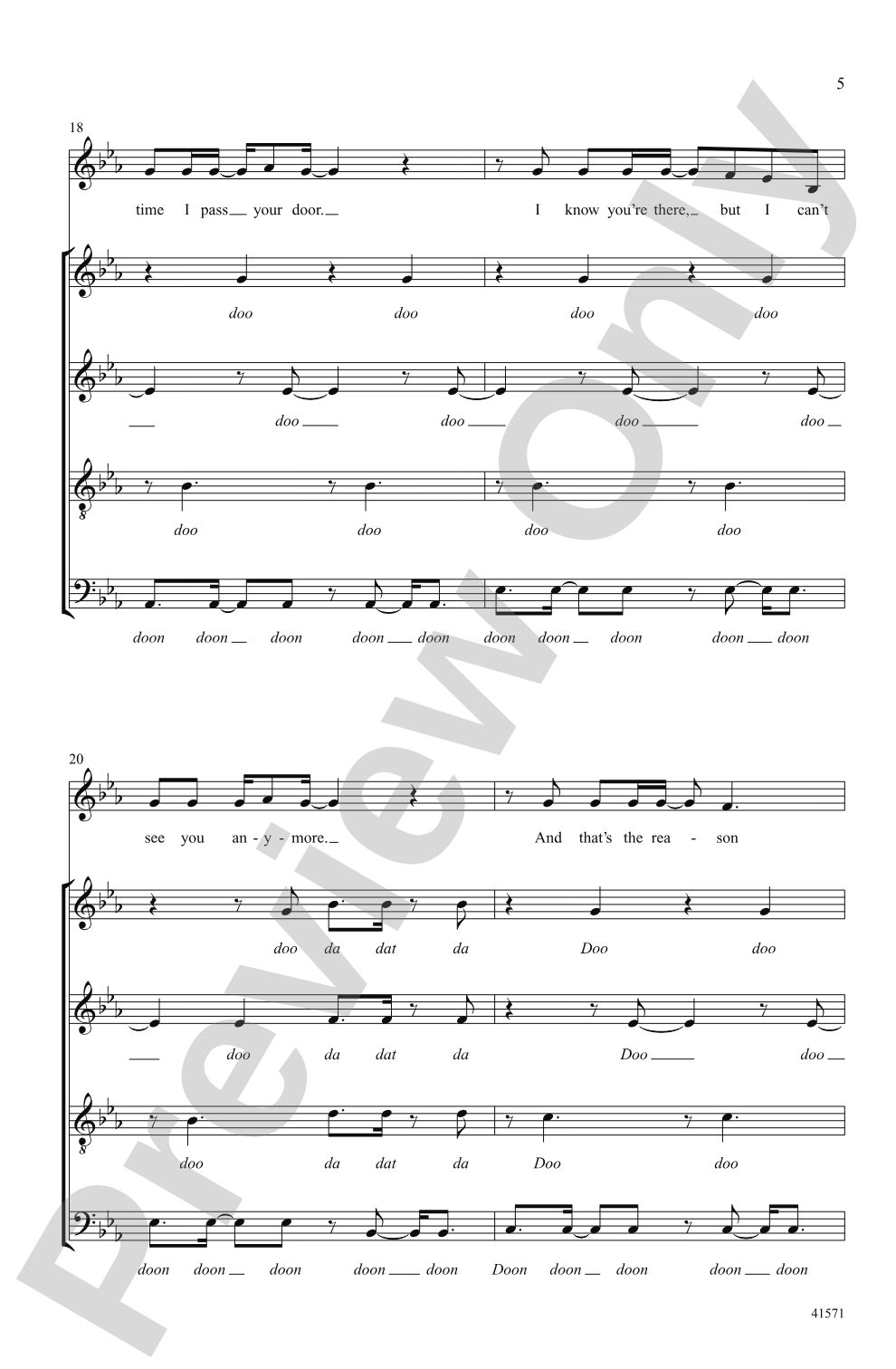 I Need Your Love: SATB divisi, <i>a cappella</i> Choral Octavo
