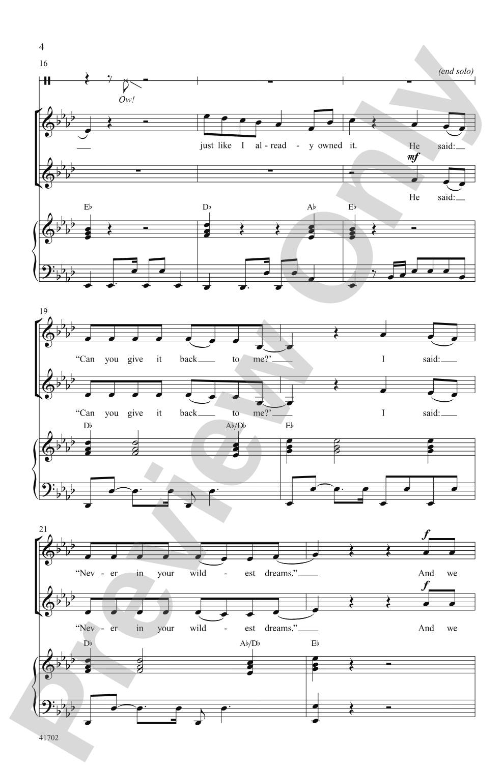 Best Song Ever: SSA Choral Octavo