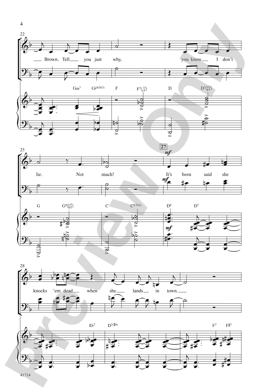Sweet Georgia Brown: SATB Choral Octavo