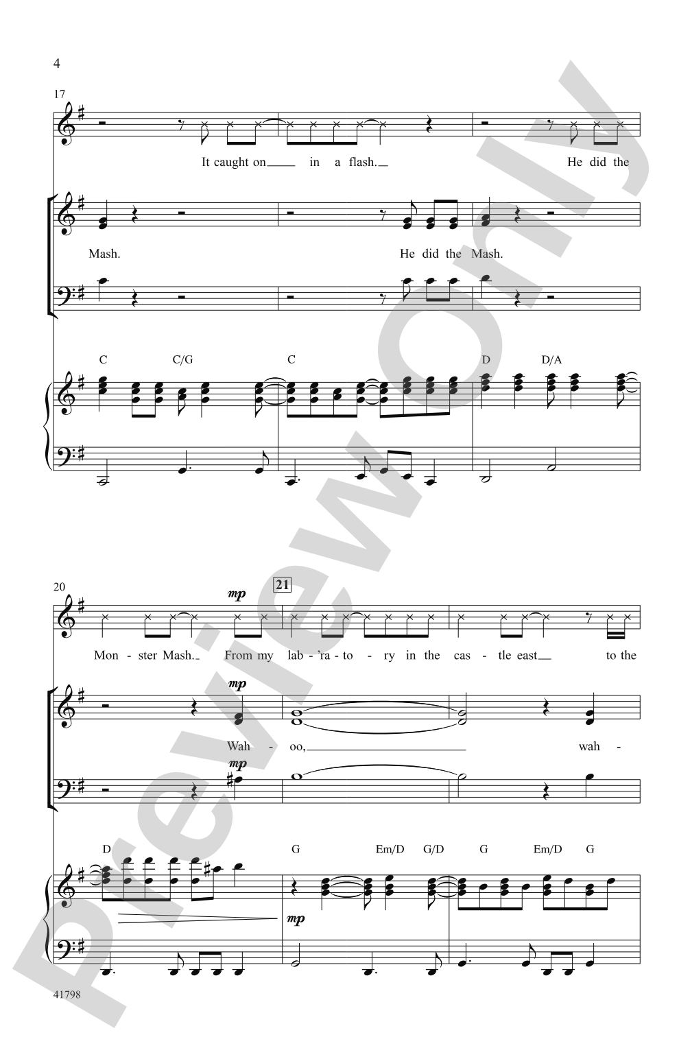 Monster Mash: 3-Part Mixed Choral Octavo