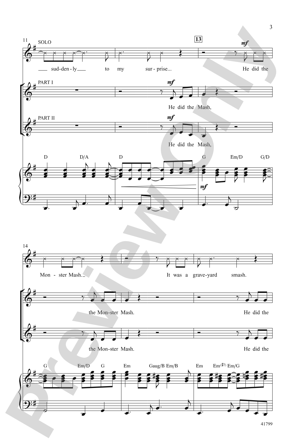 Monster Mash: 2-Part Choral Octavo