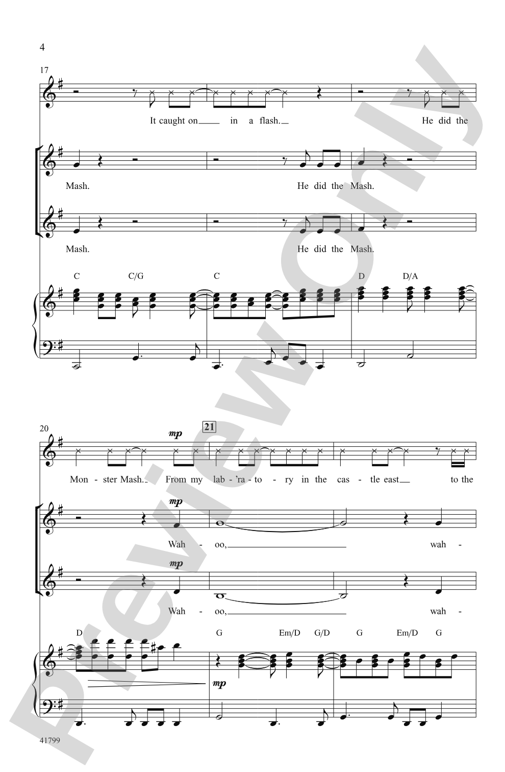 Monster Mash: 2-Part Choral Octavo
