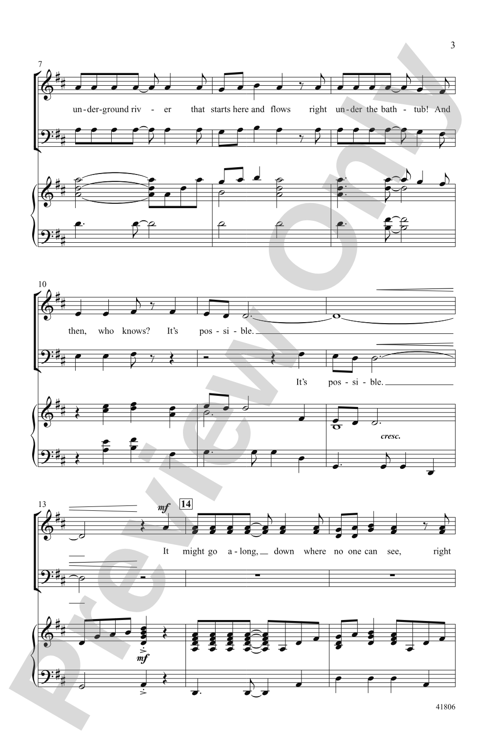 It's Possible: SAB Choral Octavo