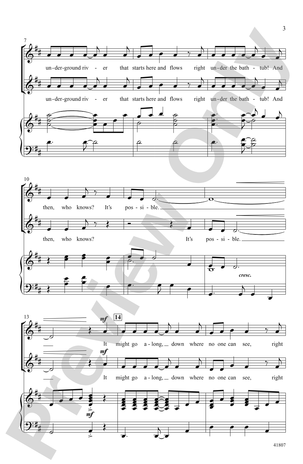 It's Possible: 2-Part Choral Octavo