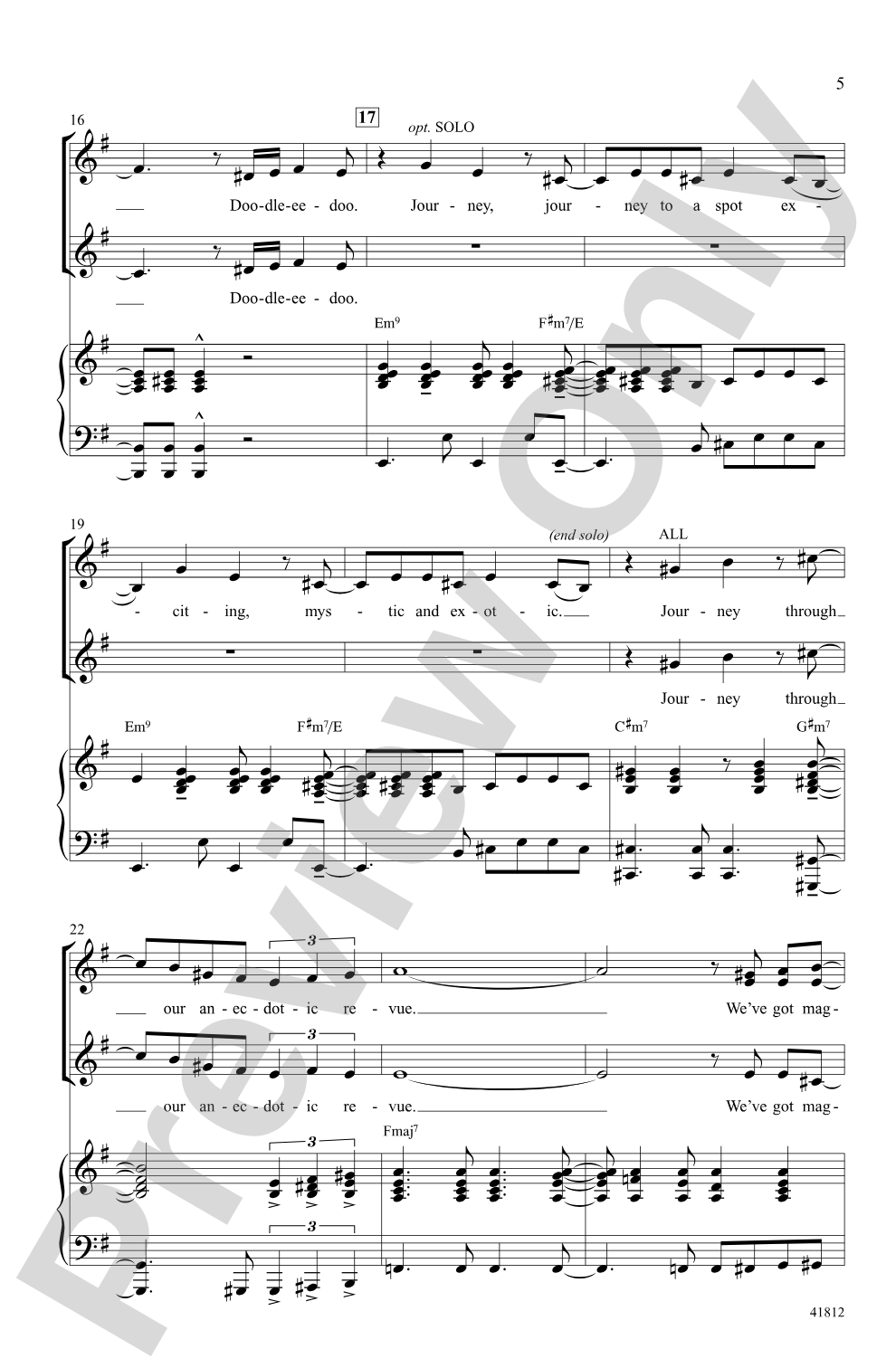 Pippin: Choral Highlights: SSA Choral Octavo