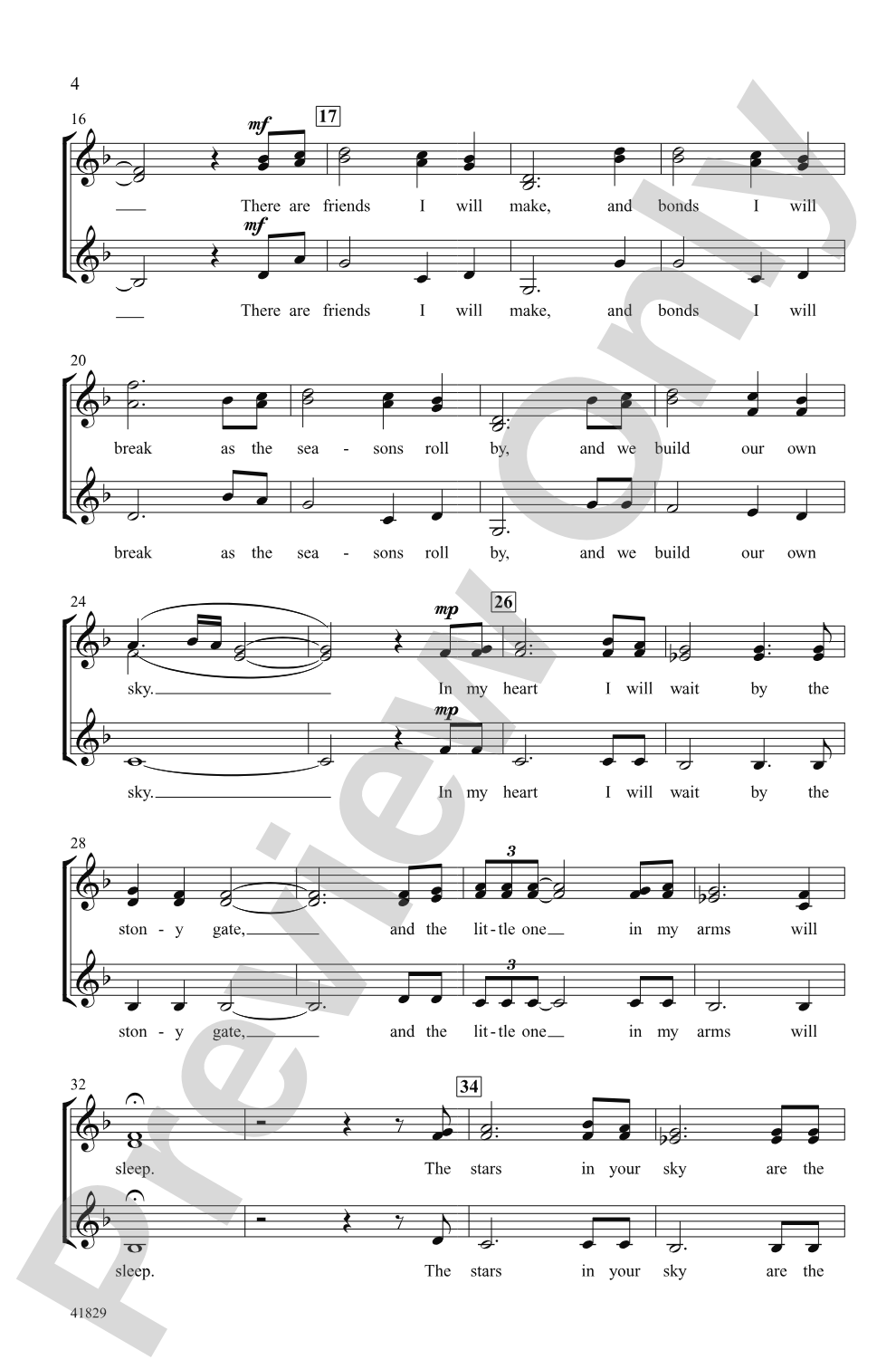 Song for David: SSA, <i>a cappella</i> Choral Octavo