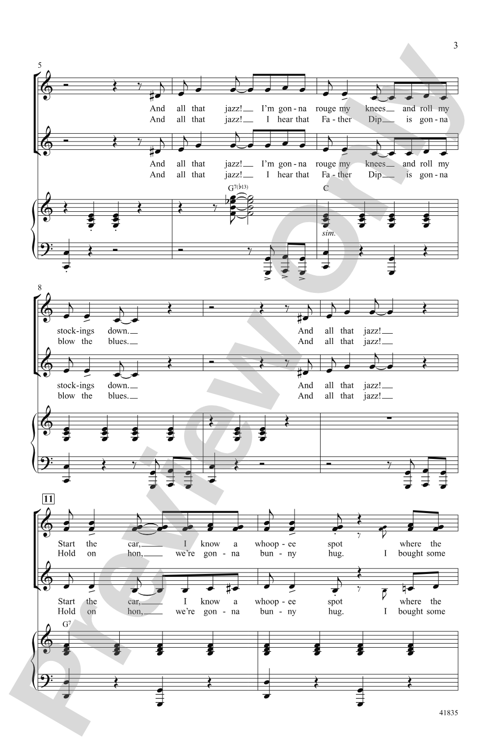 And All That Jazz: SSA Choral Octavo