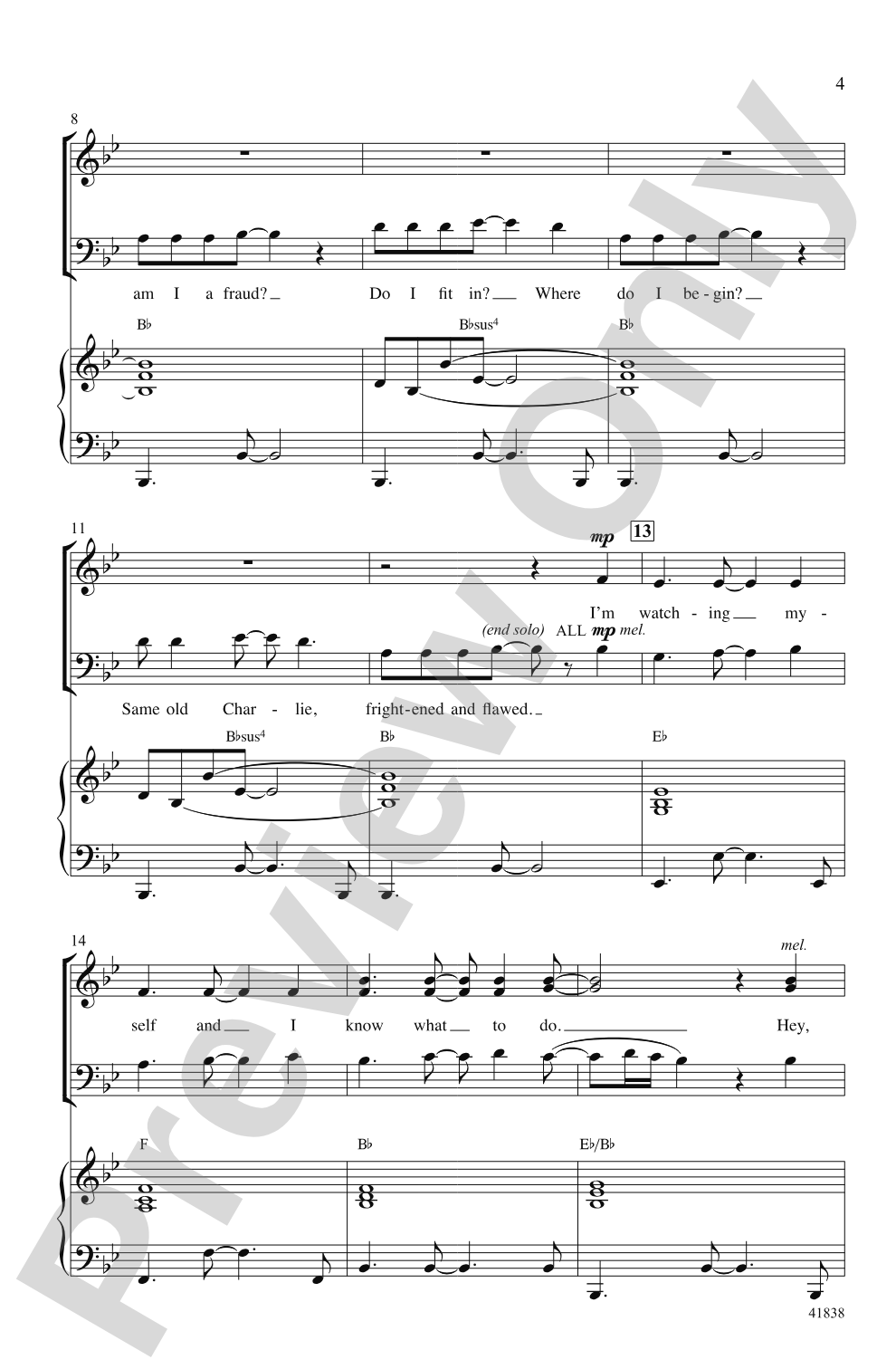 Kinky Boots: A Choral Medley: SATB Choral Octavo
