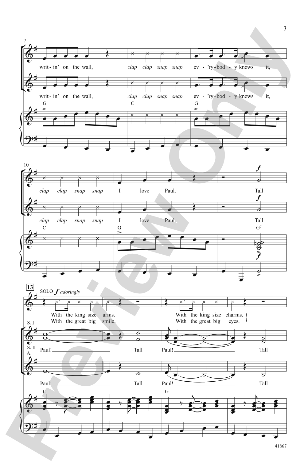 Tribute to Annette: SSA Choral Octavo