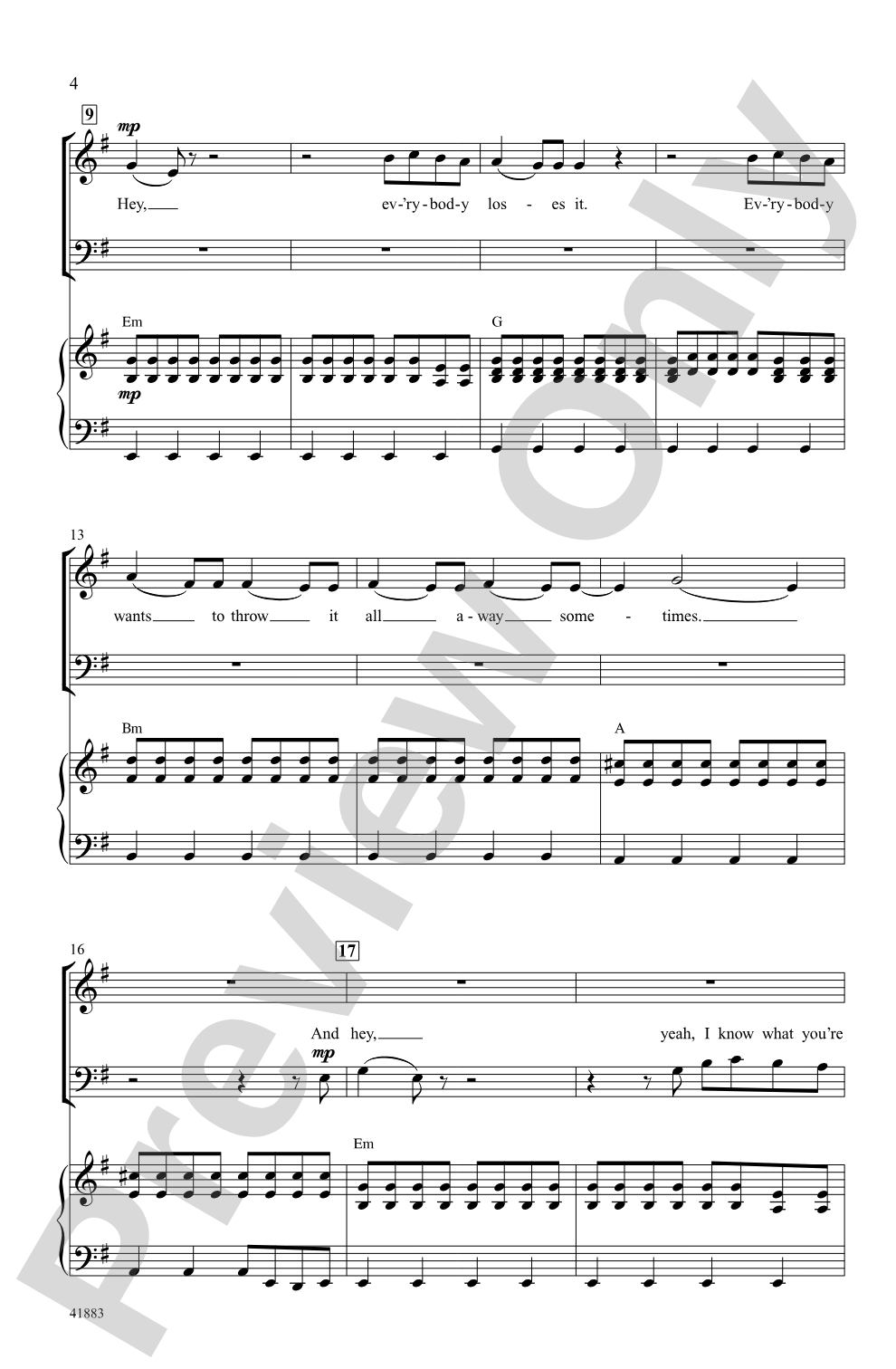 People Like Us: SAB Choral Octavo