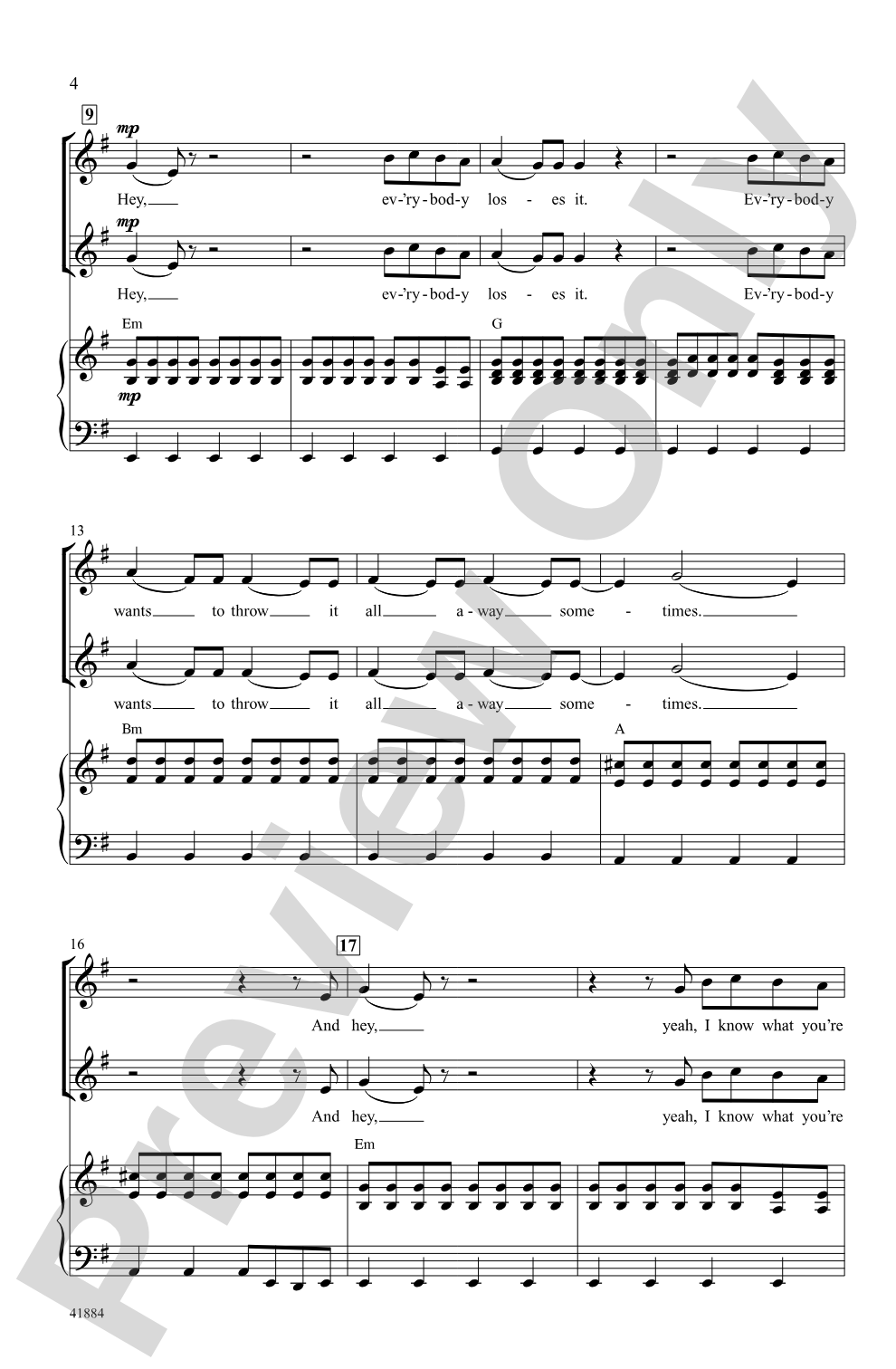 People Like Us: SSA Choral Octavo