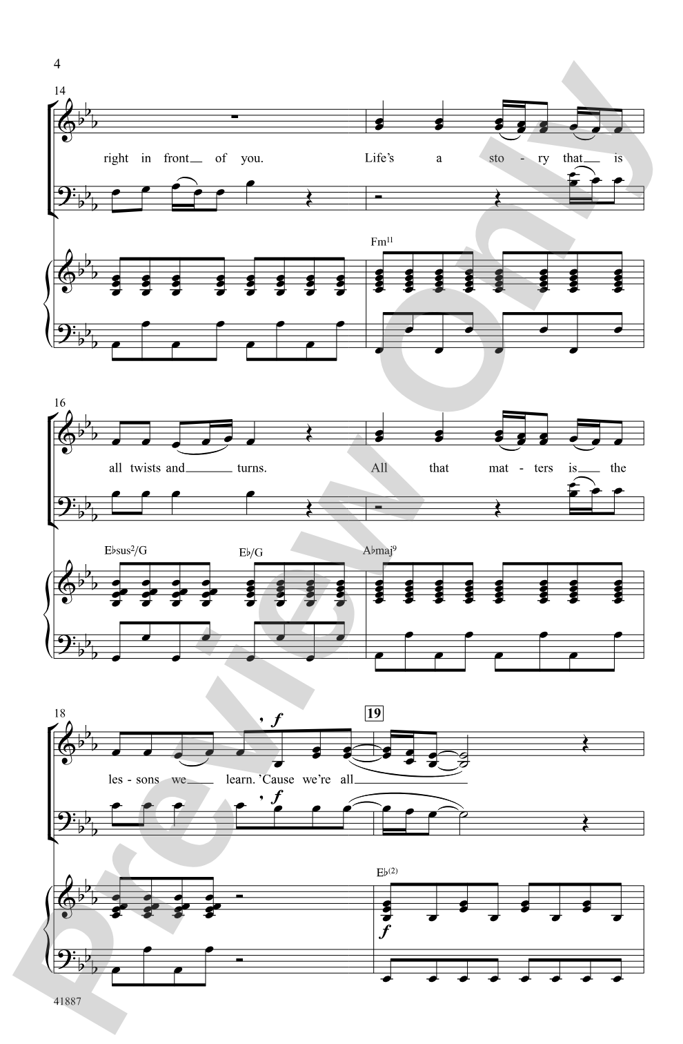 Unfinished Songs: SAB Choral Octavo