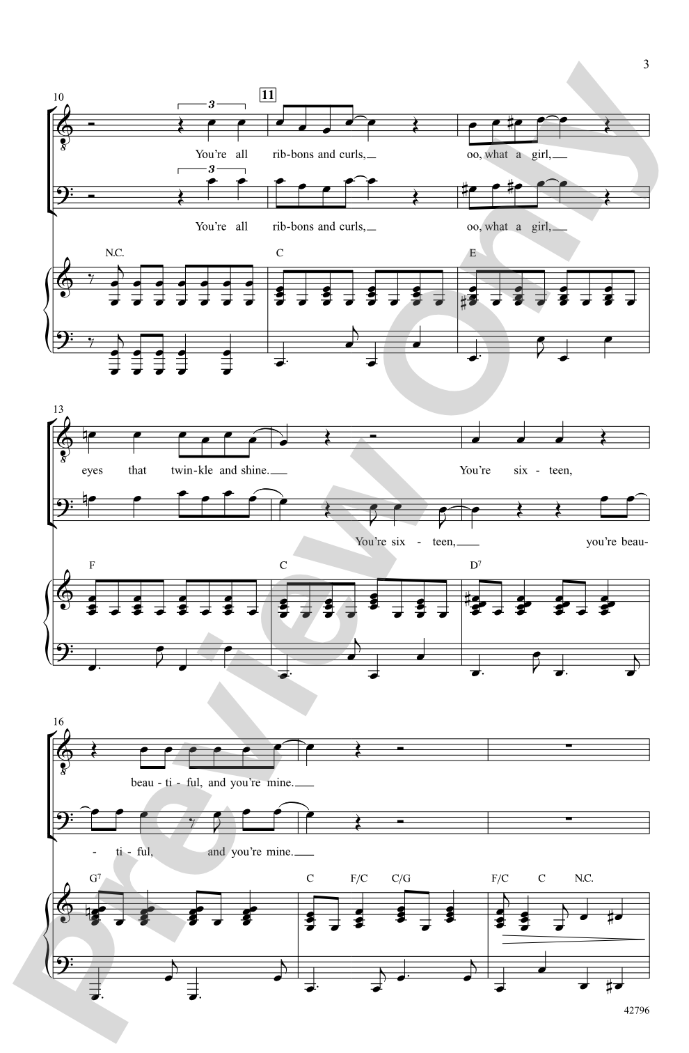 You're Sixteen: TTB Choral Octavo