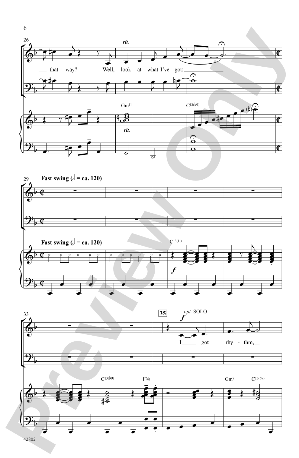 Swing's the Thing!: SATB Choral Octavo