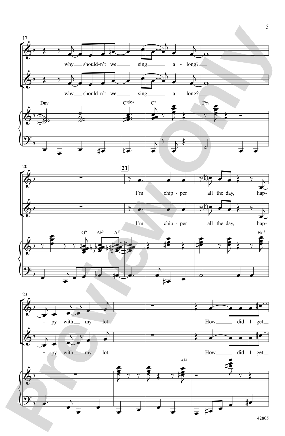 Swing's the Thing!: 2-Part Choral Octavo