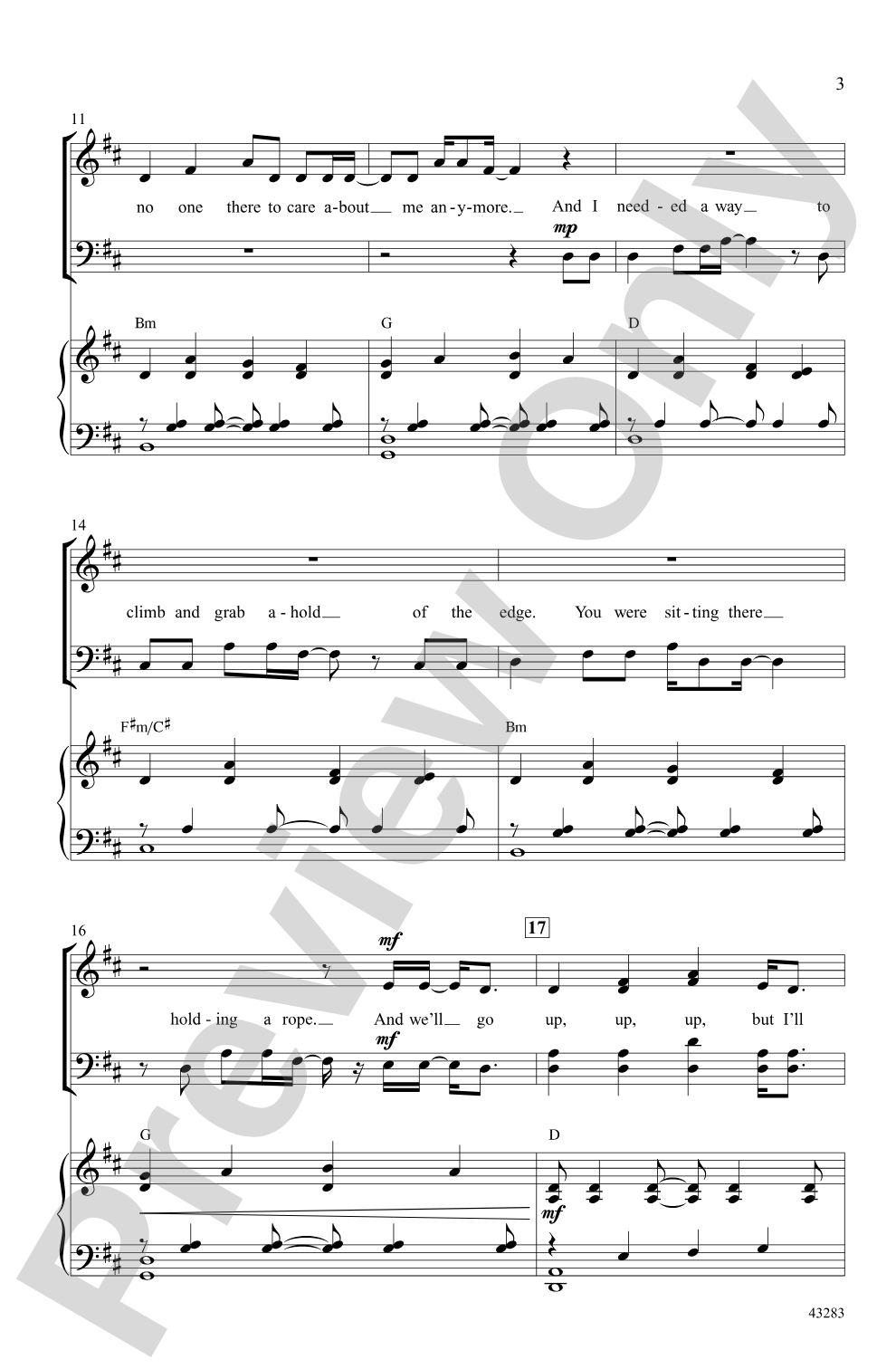 Clouds (SATB): SATB Choral Octavo