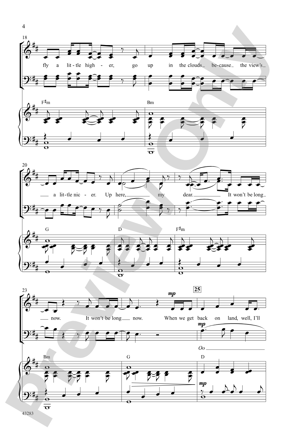 Clouds (SATB): SATB Choral Octavo