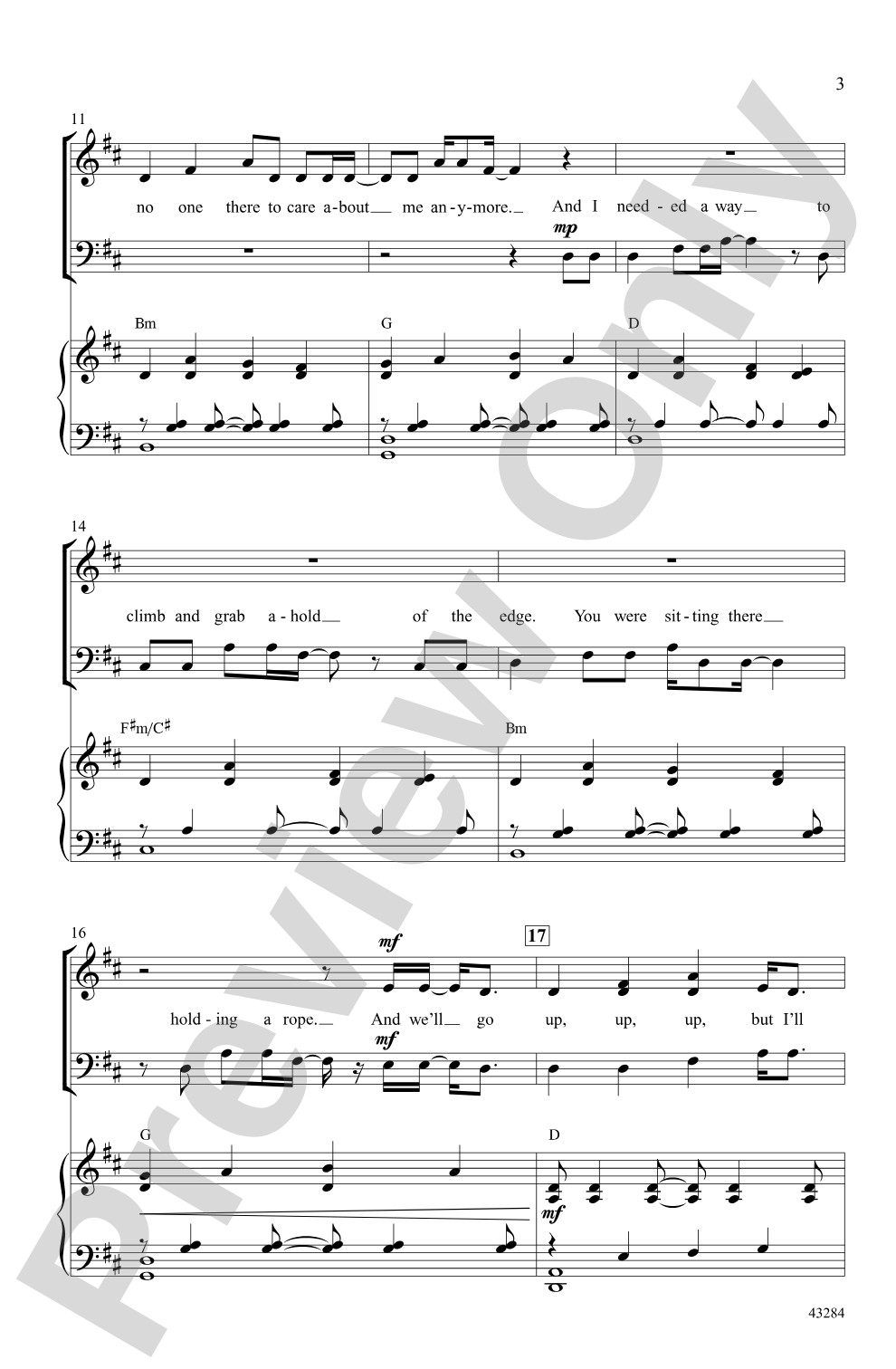 Clouds (SAB): SAB Choral Octavo