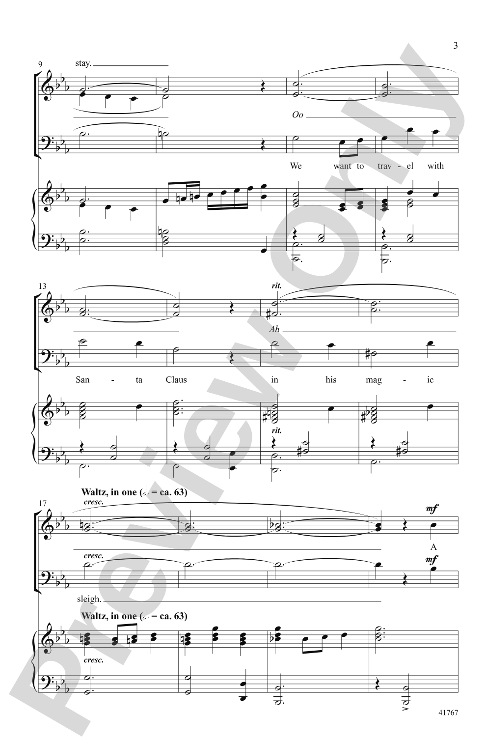 Cartoon Christmas: SAB Choral Octavo