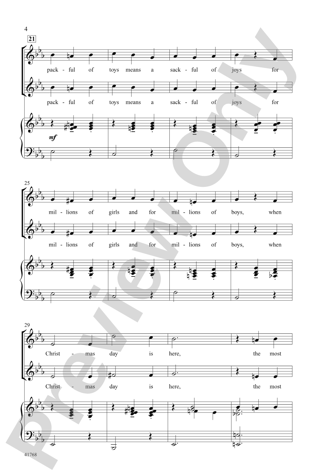 Cartoon Christmas: 2-Part Choral Octavo