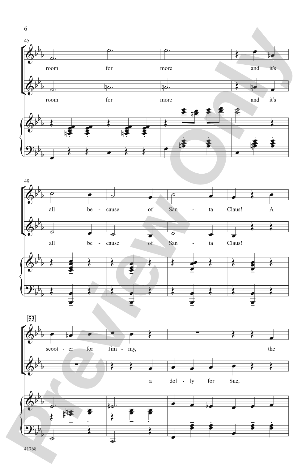 Cartoon Christmas: 2-Part Choral Octavo