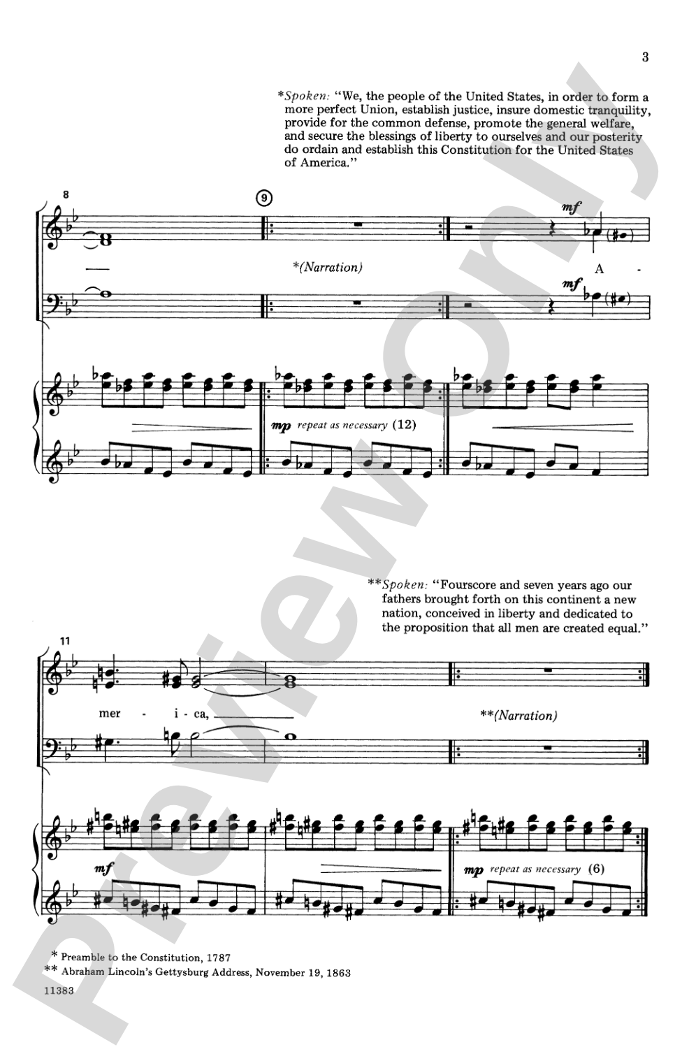 America, the Beautiful: SAB Choral Octavo