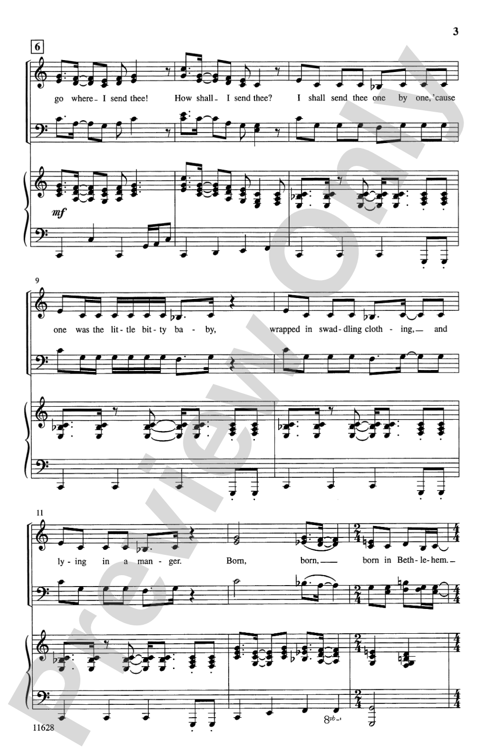 Children, Go Where I Send Thee: SATB (with Opt. Baritone Solo) Choral Octavo