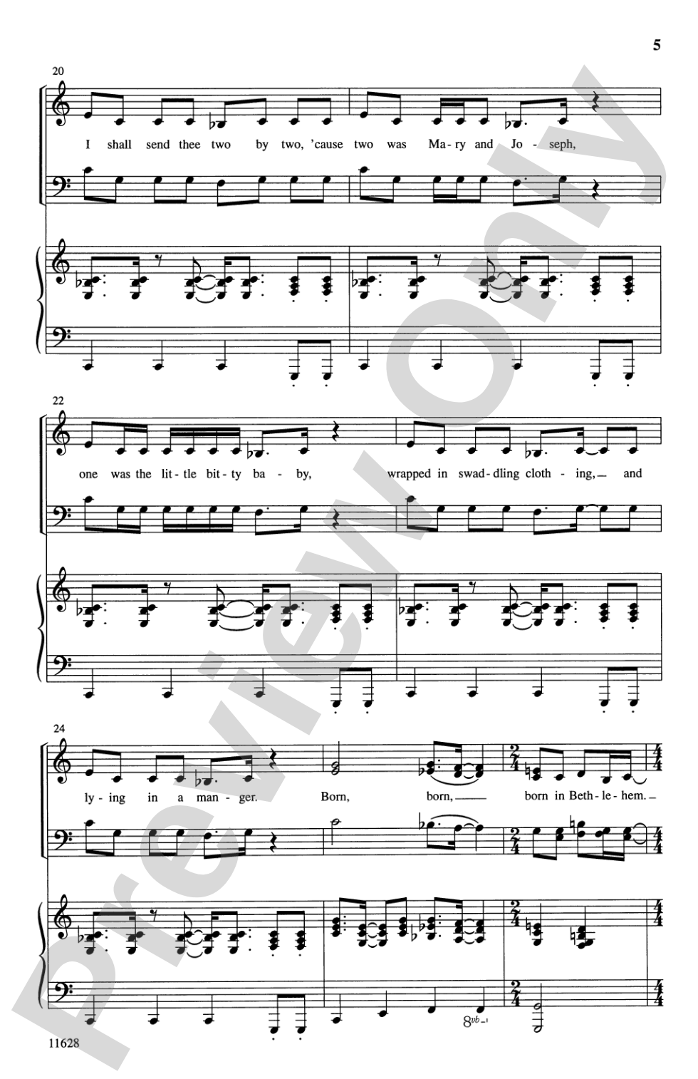 Children, Go Where I Send Thee: SATB (with Opt. Baritone Solo) Choral Octavo