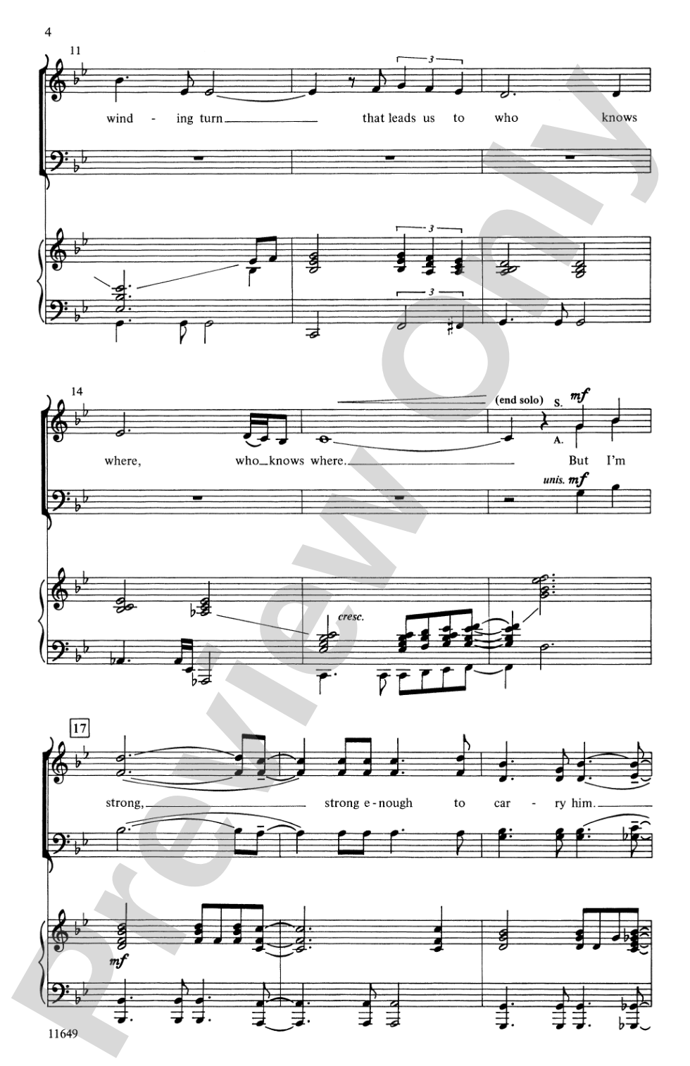 He Ain't Heavy, He's My Brother: SATB Choral Octavo