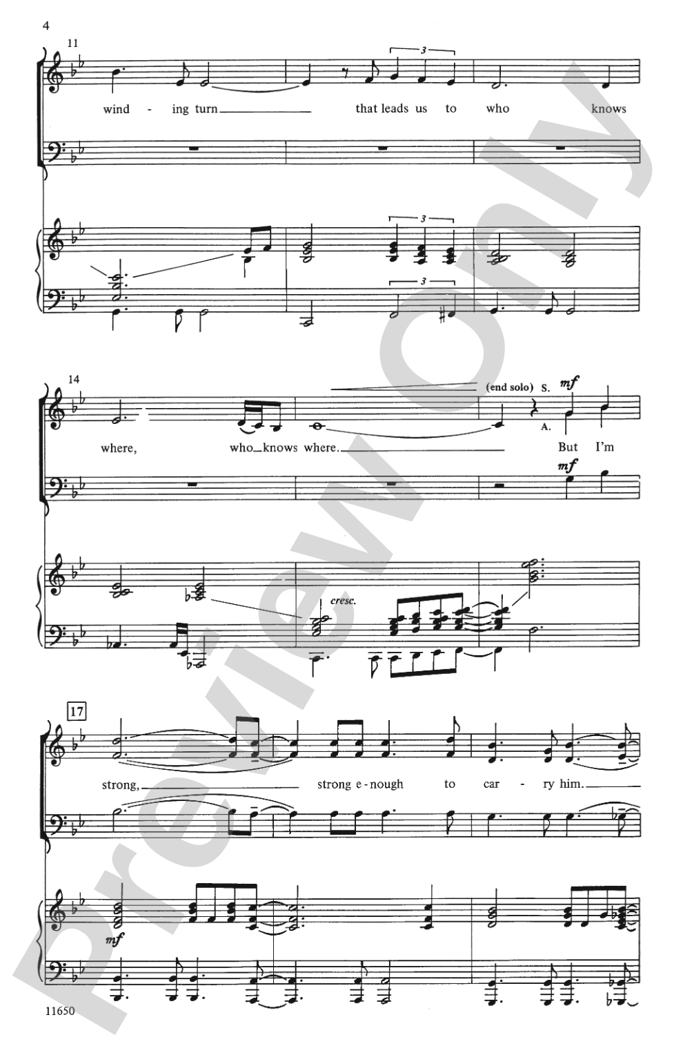 He Ain't Heavy, He's My Brother: SAB Choral Octavo