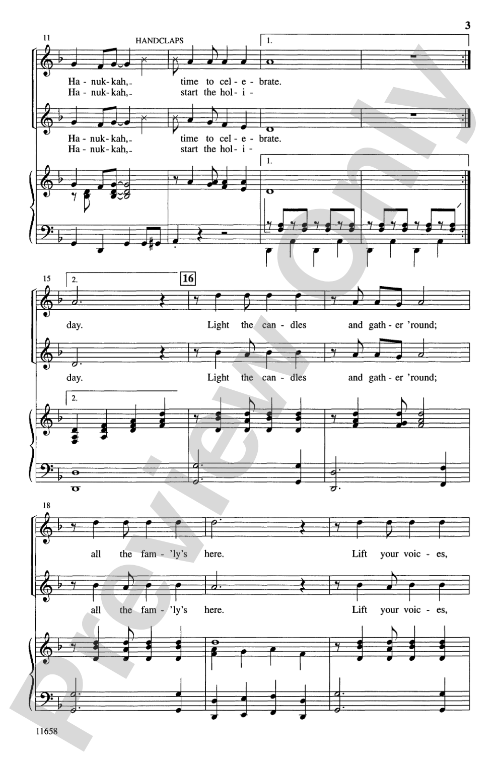 Hanukkah, Oh Hanukkah: 2-Part Choral Octavo