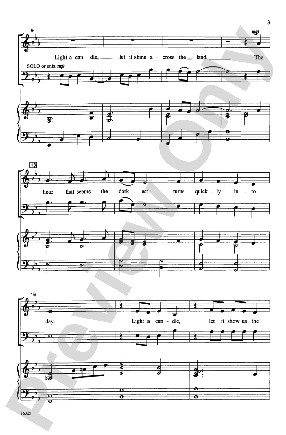 Light a Candle: SATB Choral Octavo