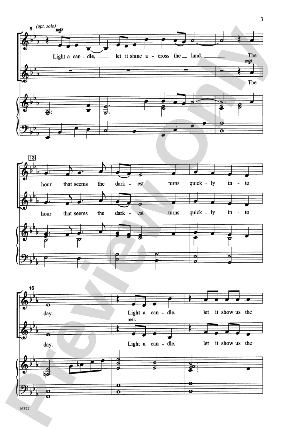 Light a Candle: 2-Part Choral Octavo